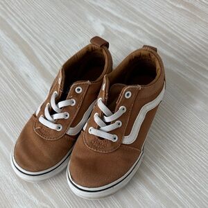 Vans Kids Brown and White Sneakers
